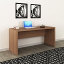 Ver imagem 3 de Conjunto 3 Peças com 1 Mesa para Escritório 1 Estante 1 Gaveteiro Espresso Móveis Marrom
