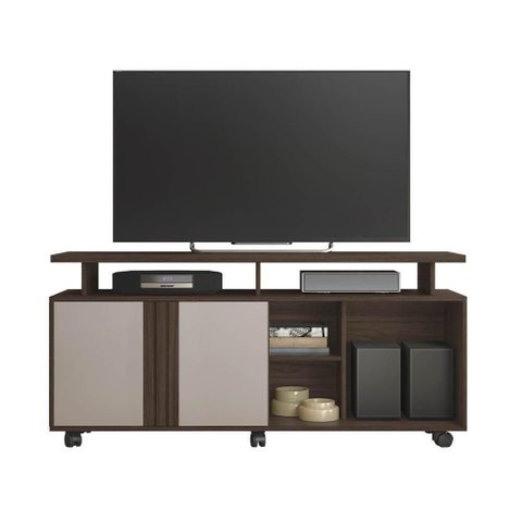 Rack para até 58 Polegadas Humor Jcm Café Off White