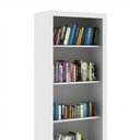 Ver imagem 4 de Conjunto 3 Peças com 1 Mesa para Escritório 1 Estante 1 Gaveteiro Espresso Móveis Branco