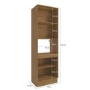 Ver imagem 5 de Kit Forno Celeste Kappesberg 100% Mdf 4 Portas Nogueira/branco 70cm