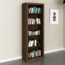 Ver imagem 3 de Conjunto 3 Peças com 1 Mesa para Escritório 1 Estante 1 Gaveteiro Espresso Móveis Marrom
