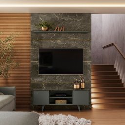 Composição Panorama para TV de até 65 polegadas - Jade/Oliva - Madetec - 5