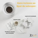 Ver imagem 6 de Kit 4 Spot Sobrepor Redondo Direcionável + Lâmpada Led Mr16 - Branco - Bco Frio 6500k