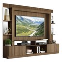 Ver imagem 1 de Estante com Suporte Tv 65" Prateleiras C/ Espelho Oslo Multimóveis V3385