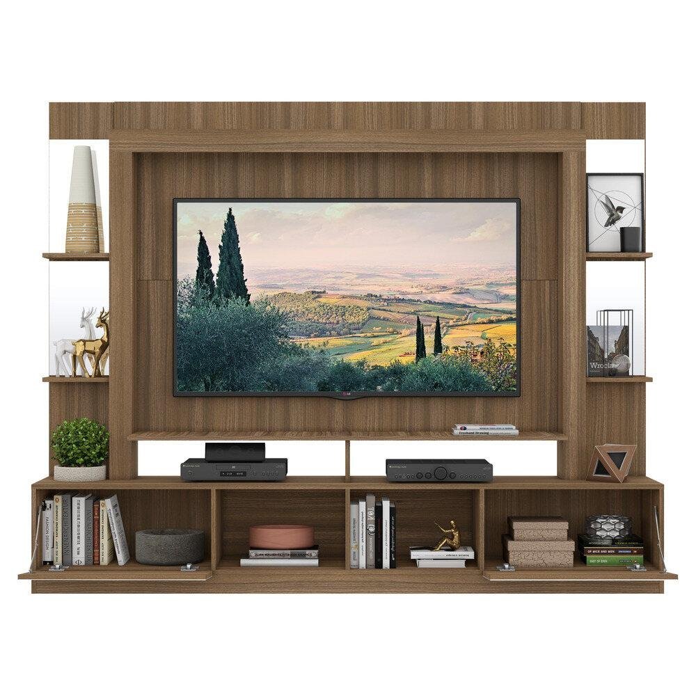 Estante com Suporte TV 65" Prateleiras c/ Espelho Oslo Multimóveis V3385 - 5