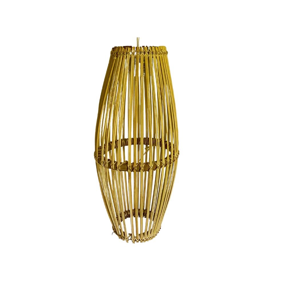 Luminária Pendente de Varetas de Bambu - Ilumine com Elegância Natural! Nc Caieiras - 3