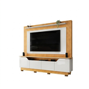 Ver imagem 1 de Home Titan Ripado com 4 Portas 222 Cm Suporta Tv de até 70 Cedro Bali - Dj Moveis