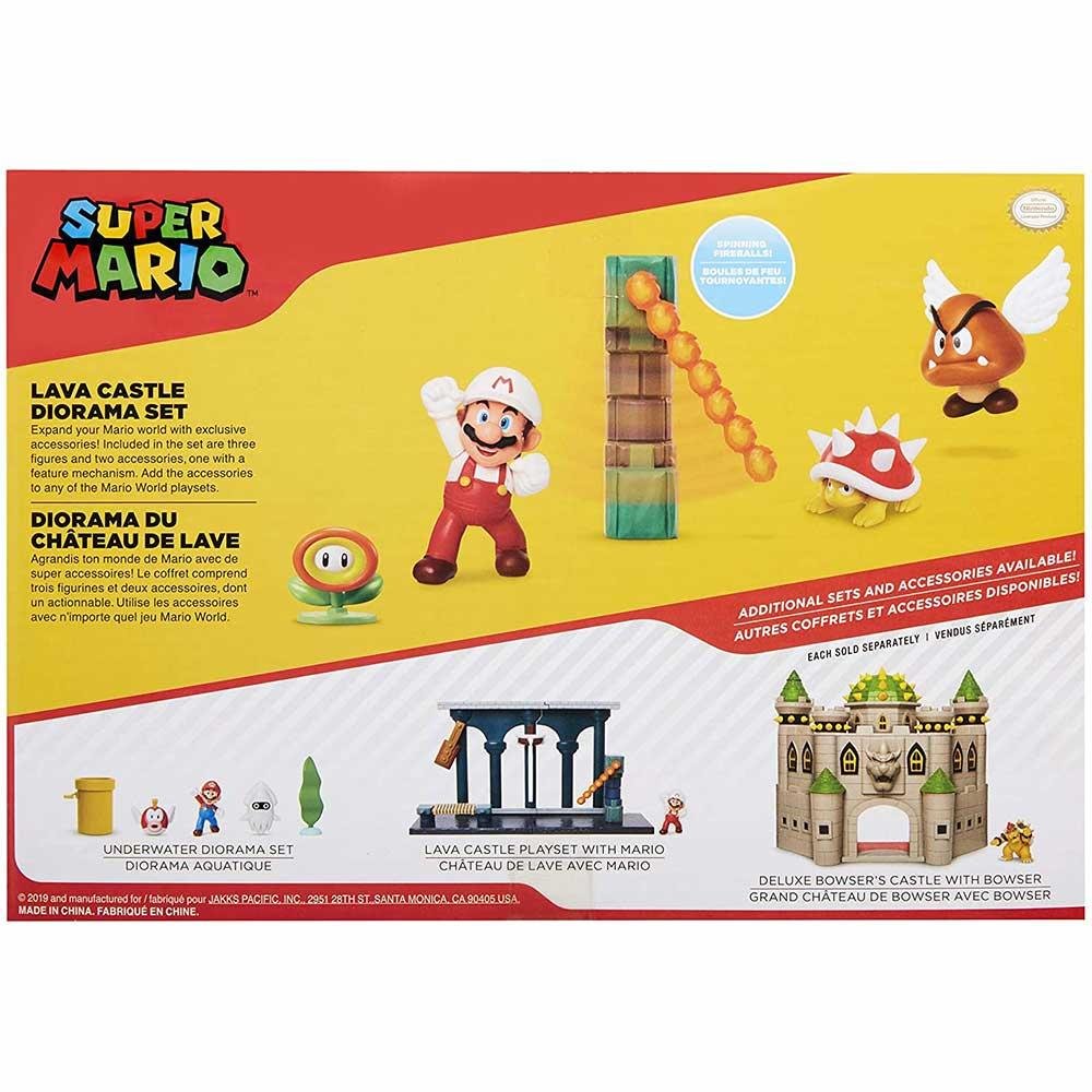 Conjunto e Mini Figuras - Super Mario - Lava do Castelo - Candide - 7