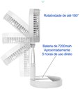 Ver imagem 4 de Ventilador Portátil Silencioso Dobrável 3600mah Retrátil LS-912