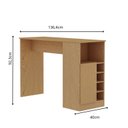Ver imagem 3 de Bancada Gourmet Ilha para Cozinha com Adega e 1 Porta Cinamomo