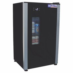 Refrigerador Expositor Vertical Frilux 100 Litros Preto Porta Sólida com Visor Transparente 127v Rf - 1