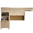 Ver imagem 1 de Cozinha 3 Pecas Glam 320 Cm Freijo Vanilla Cp Ripado Freijo Ktp