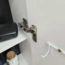 Ver mais imagens de Espelho de Chão Grande Retângular 175x49cm 2 Prateleiras Porta Acessórios Retrô PE2024 Branco