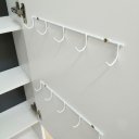 Ver imagem 7 de Espelho de Chão Grande Retângular 175x49cm 2 Prateleiras Porta Acessórios Retrô PE2024 Branco