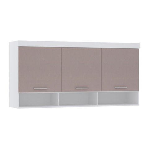 Guarda Roupa Modulado Alpes Maleiro Ponte Aéreo Casal Queen 1,58m - Módulo Luciane:cinammon
