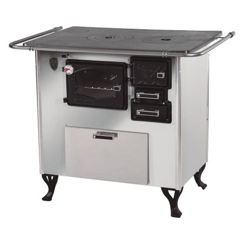 Fogão a Lenha C Forninho C Caixa Esq Inox Fornos Pinhal N1