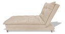 Ver imagem 2 de Sofa Cama Chaise Bicama Reclinavel Sala Lavinia Suede:Bege/Suede