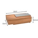 Ver imagem 5 de Mesa de Centro Movelove Milão com Espelho Jequitibá
