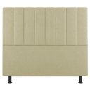 Ver imagem 5 de Kit Cabeceira E Baú Cama Box Casal 140Cm Sintético Bege
