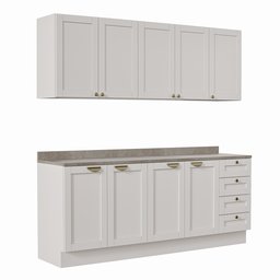 Cozinha Modulada 4 Peças com 2 Aéreos e 2 Balcões Arizona CabeCasa MadeiraMadeira - 3