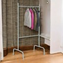 Ver imagem 4 de Arara para Roupas Compacta Branca Expositor Aberto Ferro