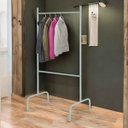 Ver imagem 3 de Arara para Roupas Compacta Branca Expositor Aberto Ferro