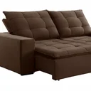 Ver imagem 5 de Sofá 4 Lugares Retrátil e Reclinável Super Pilow 250cm Paris Veludo 