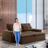 Sofá 4 Lugares Retrátil e Reclinável Super Pilow 250cm Paris Veludo  - 11