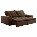 Ver imagem 2 de Sofá 4 Lugares Retrátil e Reclinável Super Pilow 250cm Paris Veludo 