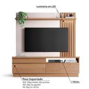 Ver imagem 4 de Rack com Painel Trancoso para Tv de até 70 - Freijó/Off Whi