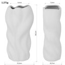 Ver imagem 6 de Vaso Decorativo Cachepô 30x15x10cm Cerâmica Branco