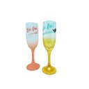 Ver imagem 1 de Kit Taça de Vidro Champagne convite Padrinho Madrinha Reidopendrive Hak12