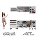 Ver imagem 6 de Armário de Cozinha Completa 235cm Branco Reims Madesa 01