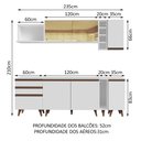 Ver imagem 4 de Armário de Cozinha Completa 235cm Branco Reims Madesa 01
