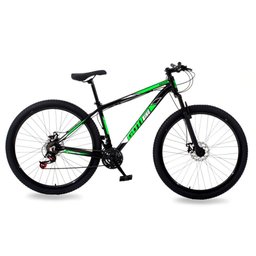 Bicicleta Aro 29 Alumínio Gott Rocker Freios a Disco Suspensão 21v - Preto/verde - 19 - 2