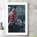 Ver imagem 1 de Placa Decorativa Claire Redfield Na Moto-30X45Cm