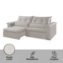 Ver imagem 5 de Sofá Retrátil e Reclinável Exclusive 210cm Braço 25cm Meu Sofá Online