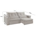 Ver imagem 2 de Sofá Retrátil e Reclinável Exclusive 210cm Braço 25cm Meu Sofá Online