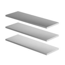 Kit 3 Prateleiras Lisa Nicho Mdf Tamanho 60cm X 20cm - 1