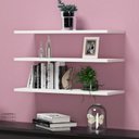 Ver imagem 2 de Kit 3 Prateleiras Lisa Nicho Mdf Tamanho 60cm X 20cm