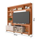 Ver imagem 3 de Estante Tv 70 Pol 210cm Sala de Estar Mirel Freijó/off White C01 - D'rossi