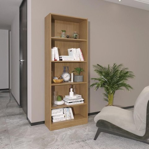 Estante Escritório Multiuso 60 Cm Multimóveis Cr25039 Amêndoa