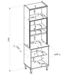 Torre Quente 3 Portas 65cm Selene Linea Brasil - 6
