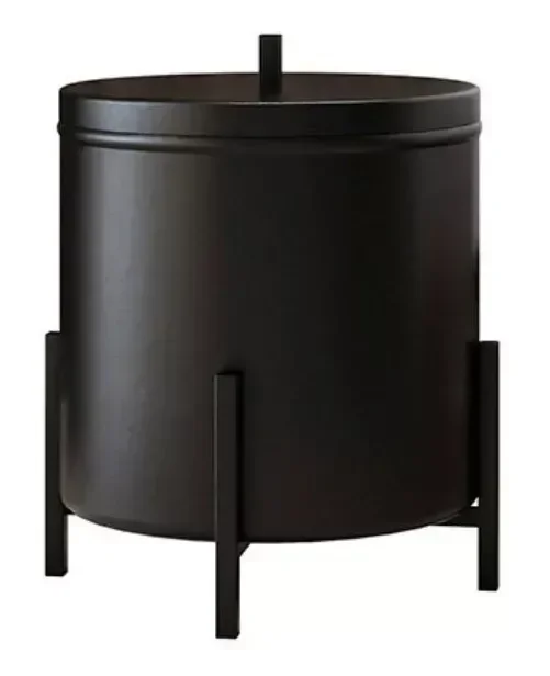 Ver imagem 7 de Suporte Papel Higienico e Lixeira Level Base em Peroba Preto - Harmônica Móveis