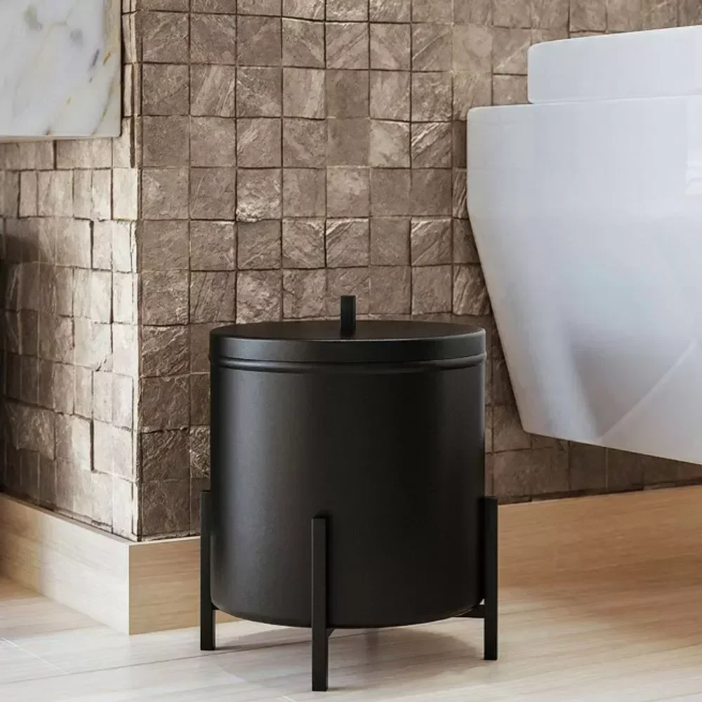 Ver imagem 6 de Suporte Papel Higienico e Lixeira Level Base em Peroba Preto - Harmônica Móveis