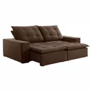 Ver imagem 2 de Sofá 4 Lugares Retrátil e Reclinável Super Pilow 230cm Paris Veludo 