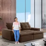 Sofá 4 Lugares Retrátil e Reclinável Super Pilow 230cm Paris Veludo  - 11