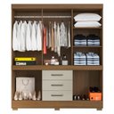 Ver imagem 3 de Guarda Roupa Casal 180cm 10 Portas Deno Atacama/areia A15 - Mpozenato