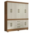 Ver imagem 2 de Guarda Roupa Casal 180cm 10 Portas Deno Atacama/areia A15 - Mpozenato
