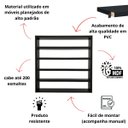 Ver imagem 2 de Expositor de Esmalte Organizador 200 Esmaltes Nicho Esmalteiro:preto